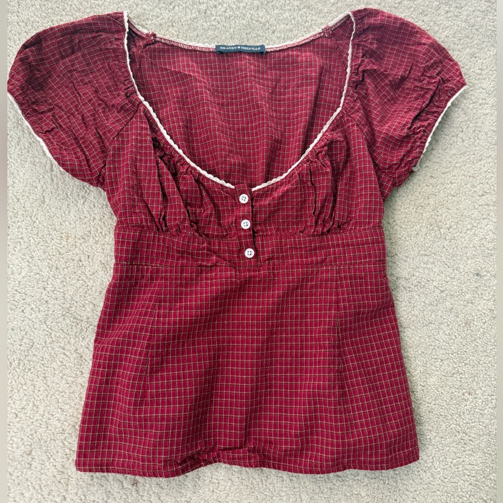 Brandy Melville Blair Plaid Top